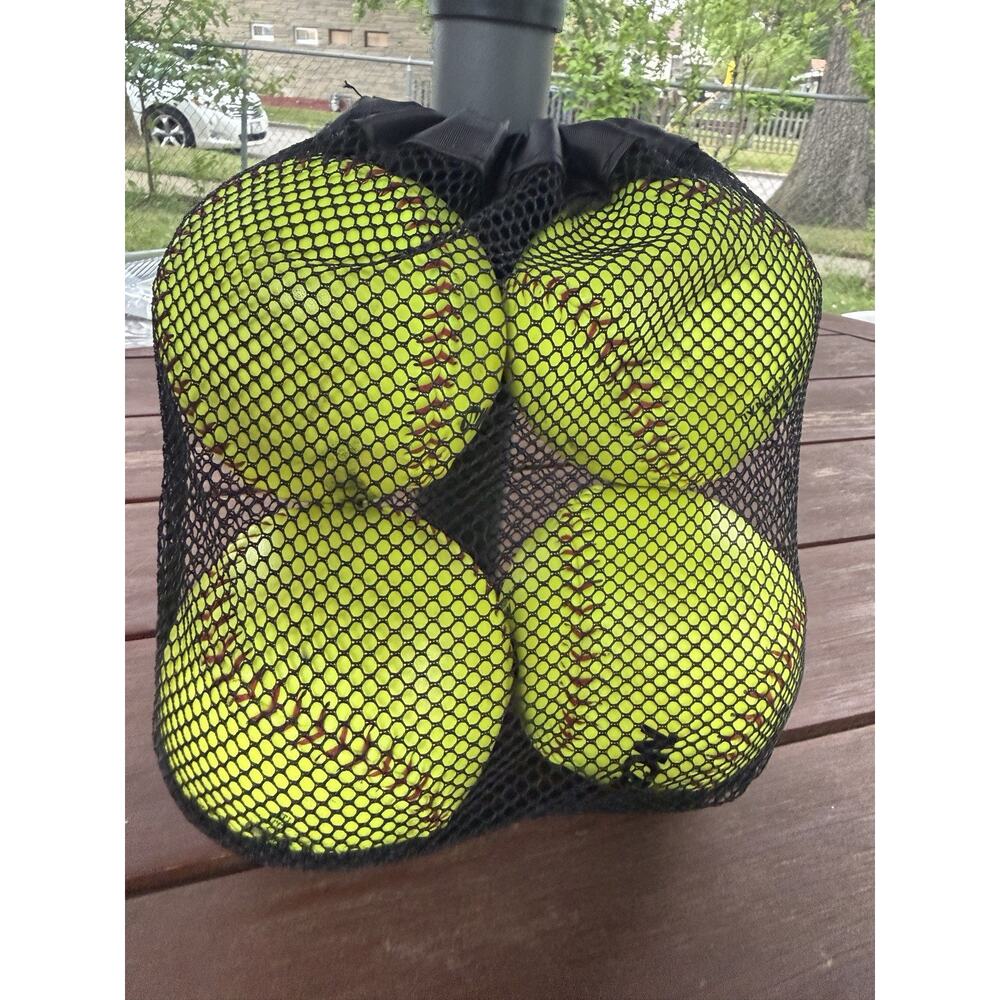 Lot Of 4 Worth NC12BB NCAA 12" Recreational Practice Softballs